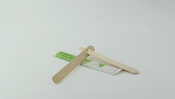 100pcs - Baguette bois pour débutant emballée par paire - 15 cm