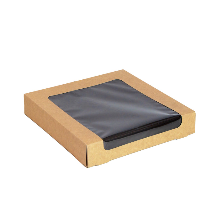 50pcs - Boîte sushi avec fenêtre antibuée pour 30-38 pièces - 22 cm x 22 cm x 4 cm