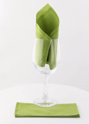 50pcs - Serviette de table coton vert - 40 cm x 40 cm