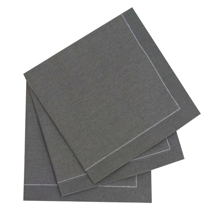 50pcs - 40x40cm - Serviette de table coton gris