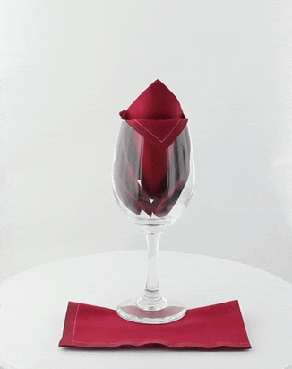 50pcs - 40x40cm - Serviette de table coton rouge