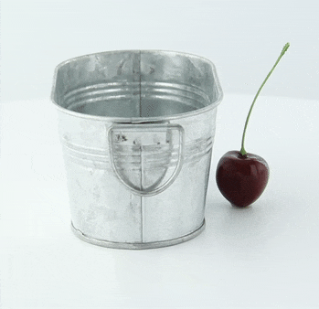 6pcs - Baquet ovale en métal - 220 ml - 12 cm x 7 cm x 5,5 cm