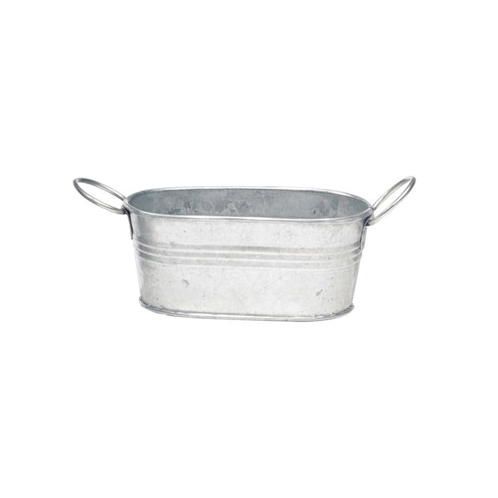 6pcs - Baquet ovale en métal - 220 ml - 12 cm x 7 cm x 5,5 cm