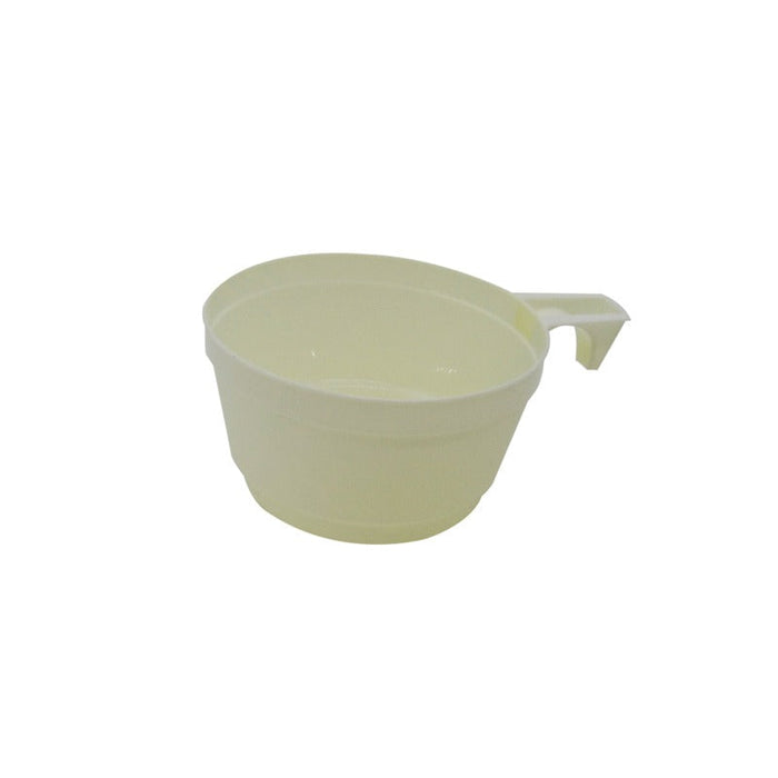 1000pcs - 150ml Ø7,5cm H4,2cm - Tasse à café en plastique blanche avec anse