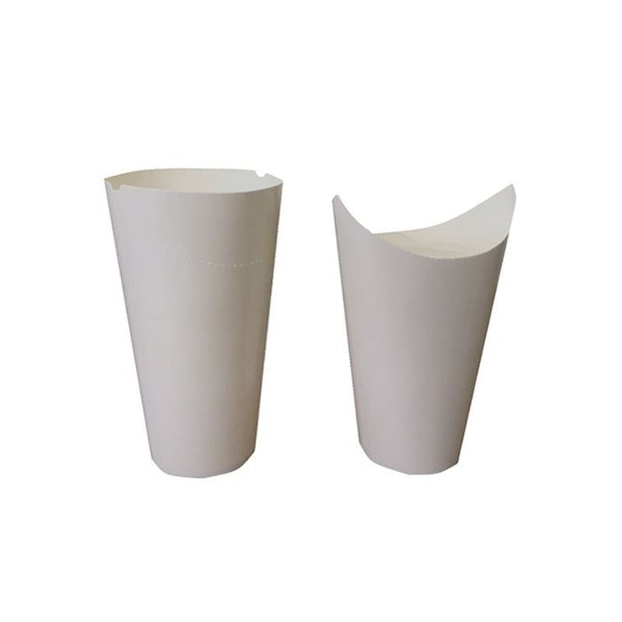 50pcs - Pot à pâtes en carton blanc - 480 ml - Ø 9 cm - H 15,7 cm