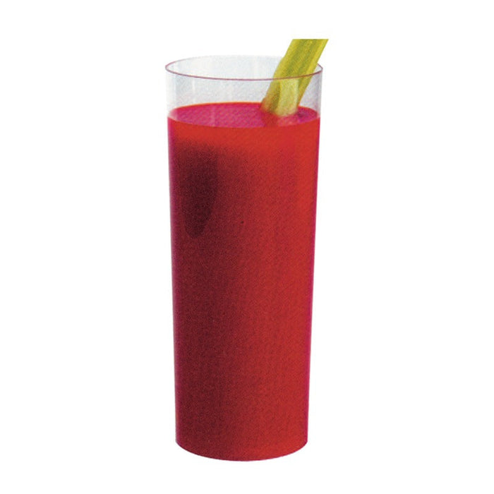 10pcs - Verre longdrink plastique PP transparent réutilisable - 300 ml - Ø 5,9 cm - H 15,2 cm