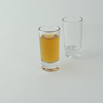 12pcs - Verre à shot cylindrique - 34 ml - Ø 3,5 cm - H 7,5 cm