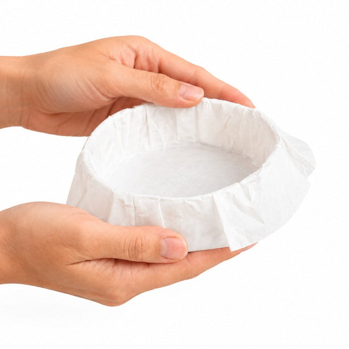 10pcs - Anneau de cuisson "Bake-a-ring" avec papier cuisson intégré - 390 ml - Ø 11 cm - H 4 cm
