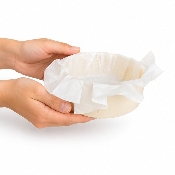 10pcs - Anneau de cuisson "Bake-a-ring" avec papier cuisson intégré - 490 ml - Ø 11,8 cm - H 4,7 cm