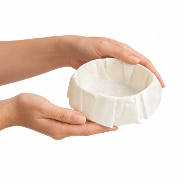 10pcs - Anneau de cuisson "Bake-a-ring" avec papier cuisson intégré - 490 ml - Ø 11,8 cm - H 4,7 cm