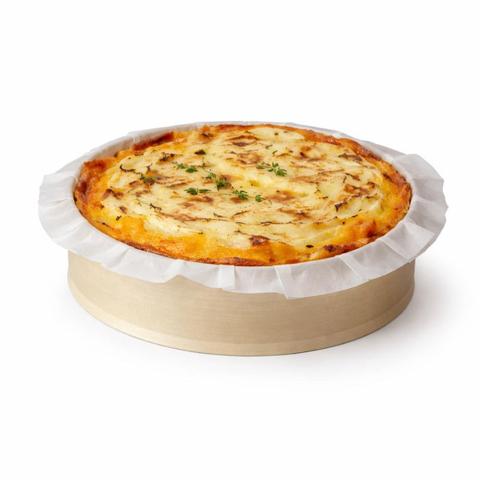 10pcs - Anneau de cuisson "Bake-a-ring" avec papier cuisson intégré - 630 ml - Ø 14 cm - H 4 cm