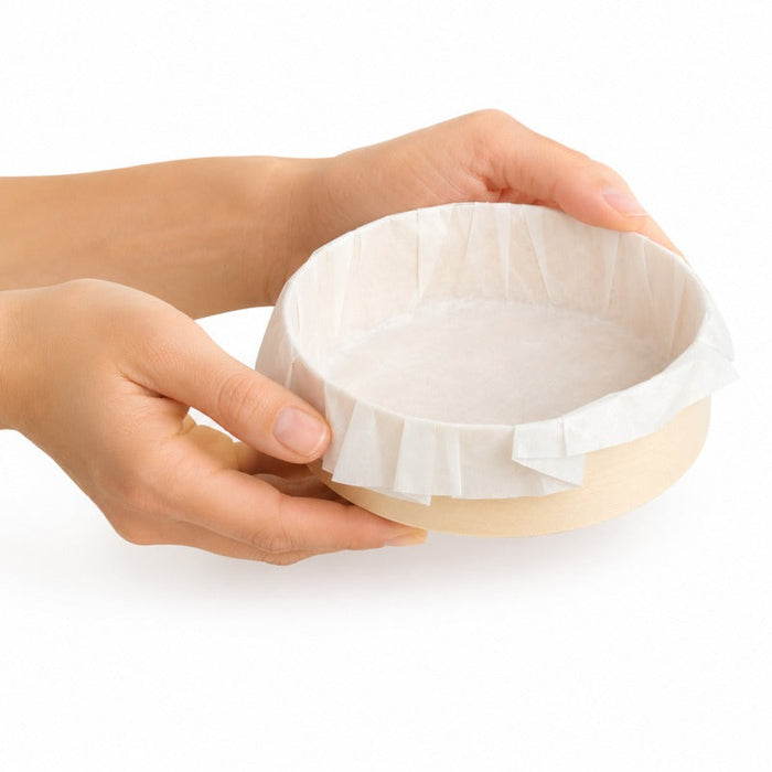 10pcs - Anneau de cuisson "Bake-a-ring" avec papier cuisson intégré - 630 ml - Ø 14 cm - H 4 cm
