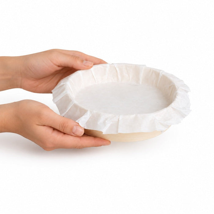 10pcs - 720ml Ø15,7cm H3,5cm - Anneau de cuisson "Bake-a-ring" avec papier cuisson intégré
