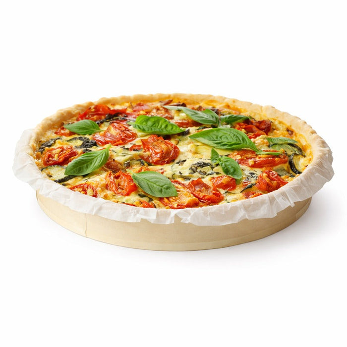 10pcs - 1470ml Ø24cm H3,5cm - Anneau de cuisson "Bake-a-ring" avec papier cuisson intégré