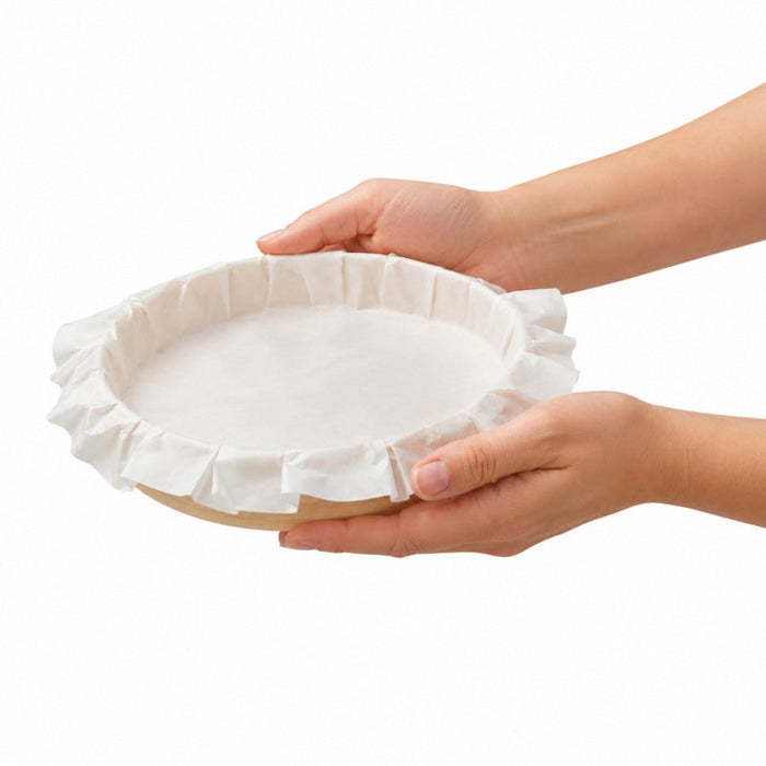 10pcs - 1470ml Ø24cm H3,5cm - Anneau de cuisson "Bake-a-ring" avec papier cuisson intégré