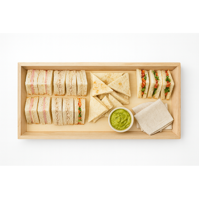 10pcs - Plateau repas bois rectangulaire "Noa" - 39 cm x 15 cm x 4 cm