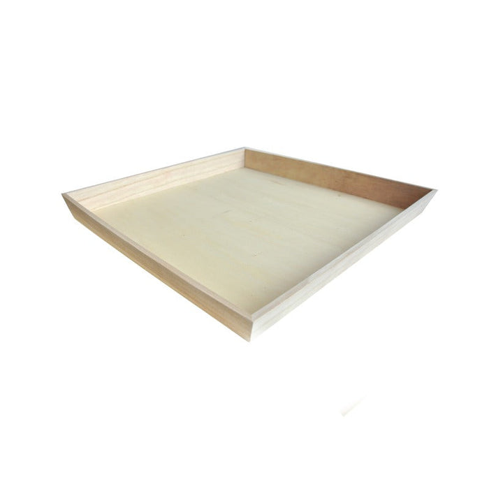 10pcs - Plateau repas bois carré "Noa" - 39 cm x 39 cm x 4 cm