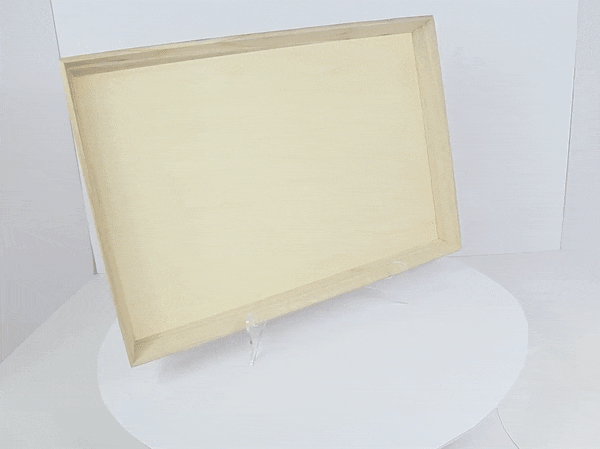 10pcs - 54x36x4cm - Plateau repas bois rectangulaire "Noa"