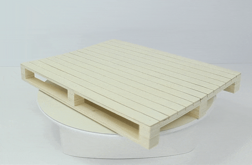 6pcs - Mini palette bois - 40 cm x 30 cm x 4,3 cm