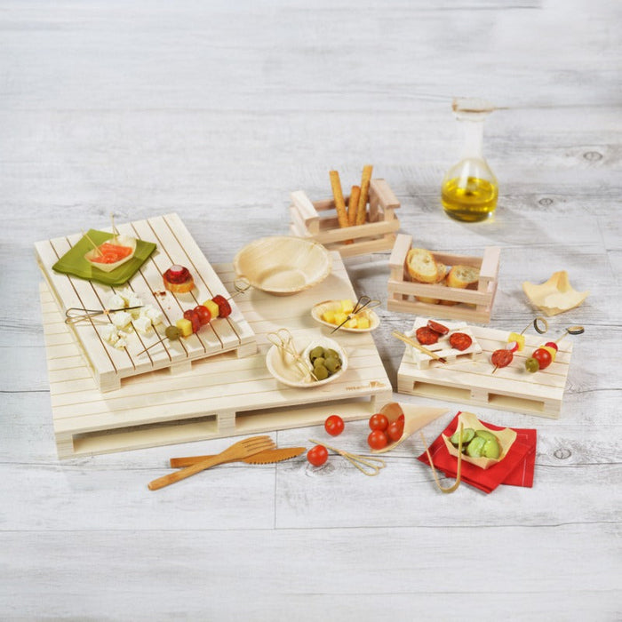 72pcs - Mini palette bois - 8 cm x 6 cm x 1,7 cm