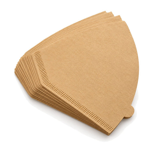 Filtre à café n°4 en papier brun alvéolé - 19,5 cm x 12,5 cm