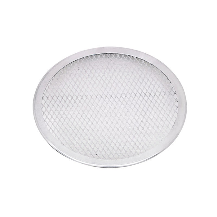 12pcs - Grille à pizza ronde aluminium à fond ajouré - Ø 20,3 cm - H 0,4 cm