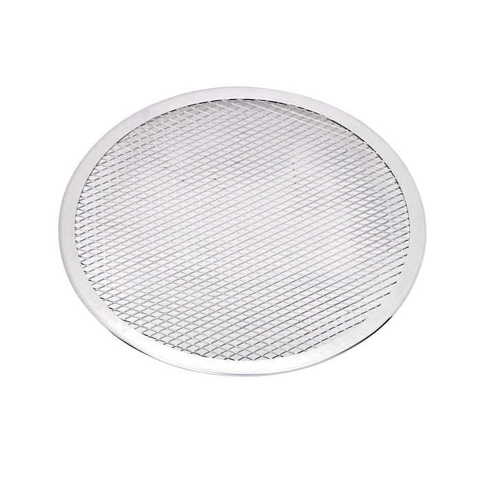 12pcs - Grille à pizza ronde aluminium à fond ajouré - Ø 27,94 cm - H 0,4 cm