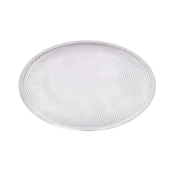 12pcs - Grille à pizza ronde aluminium à fond ajouré - Ø 40,64 cm - H 0,4 cm