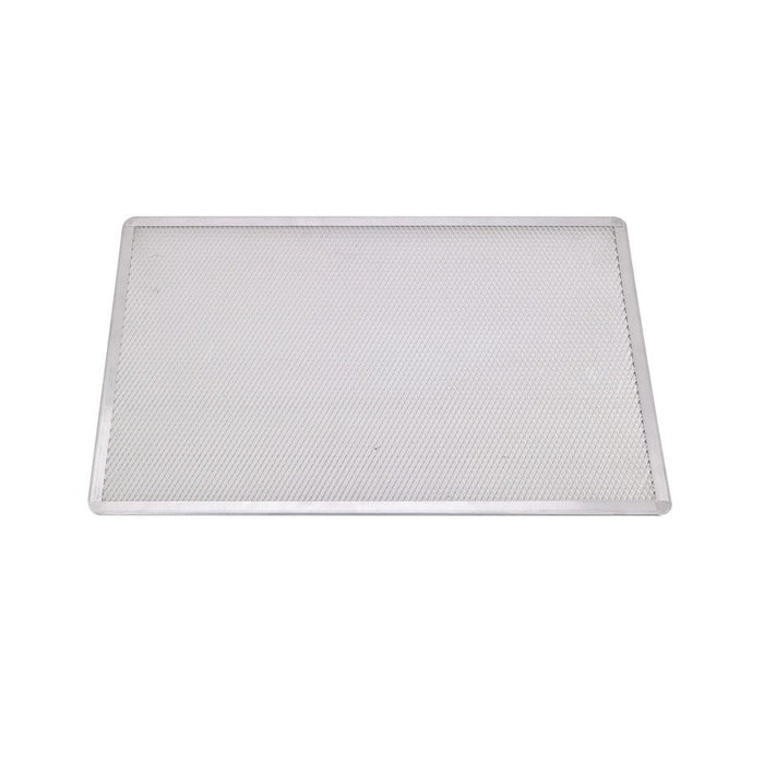 12pcs - Grille à pizza rectangulaire aluminium à fond ajouré - 60 cm x 40 cm x 1 cm