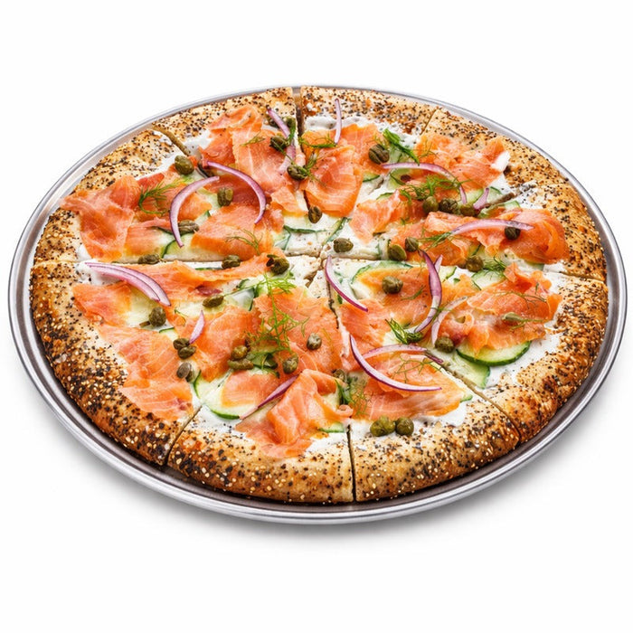 12pcs - Plateau pour pizza en aluminium - Ø 33 cm - H 0,8 cm
