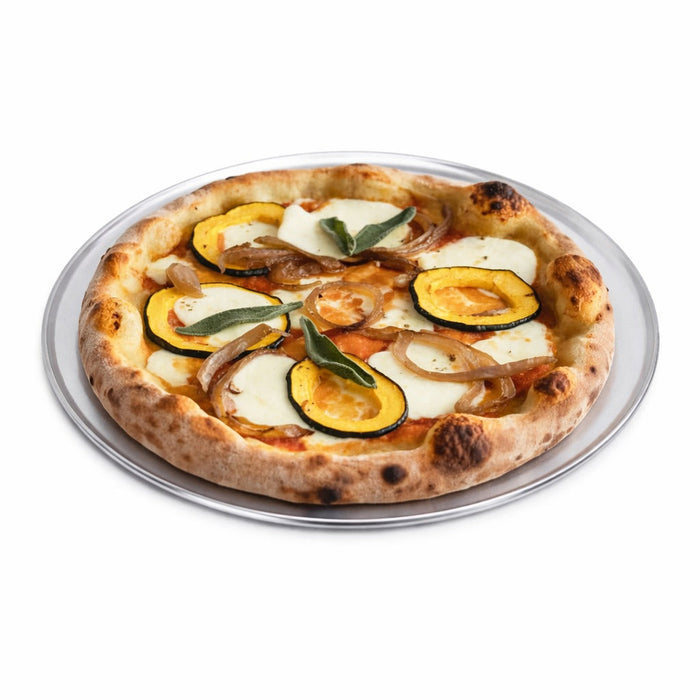 12pcs - Plateau pour pizza en aluminium - Ø 40,6 cm - H 0,8 cm