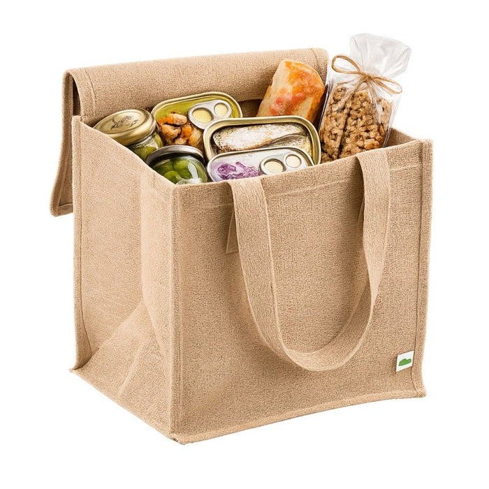 10pcs - 38x33x38cm - Sac cabas en jute brun