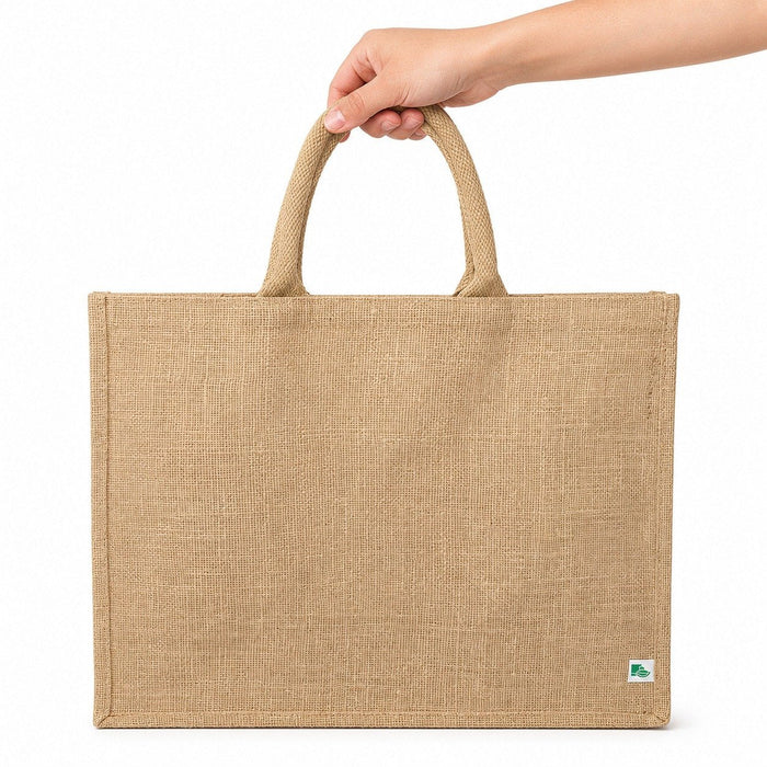 5pcs - 45x22x37cm - Sac cabas en jute brun