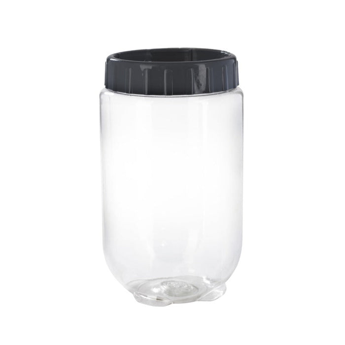 24pcs - Bokolock - 1000 ml PET avec couvercle gris - Ø 10 cm - H 17 cm