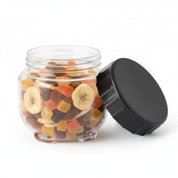 36pcs - Ø10cm H9cm - Bokolock - 550 ml PET avec couvercle gris
