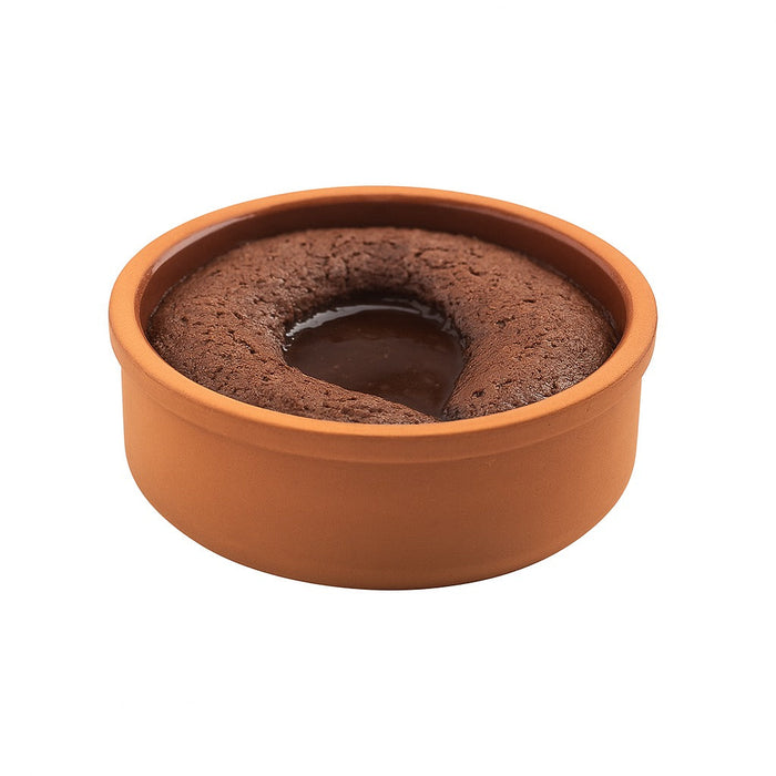 4pcs - Bol rond en terre cuite émaillé intérieur "Ceramik" - 70 ml - Ø 7,5 cm - H 3 cm