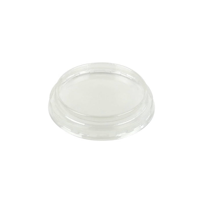 100pcs - Ø8cm - Couvercle PET transparent plat "Ceramik" - Compatible avec 294CKB082