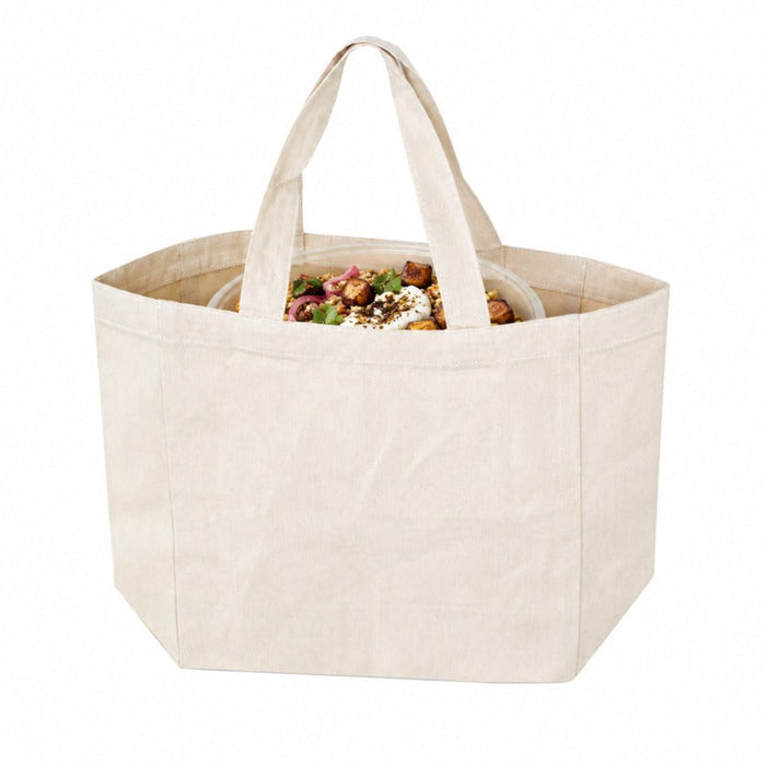 10pcs - Sac cabas Lunch en coton - 25 cm x 10 cm x 25 cm