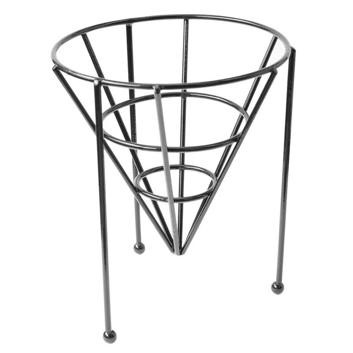 6pcs - Cône métal noir empilable - Ø 12,7 cm - H 15,2 cm