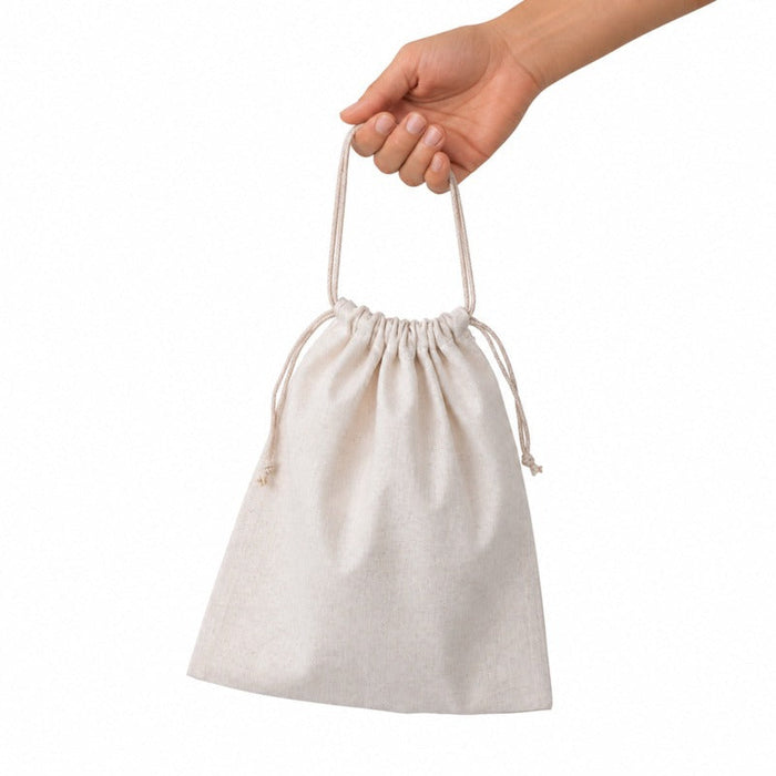 50pcs - 25x30cm - Sac en coton multiusage à fermeture en cordelette taille M