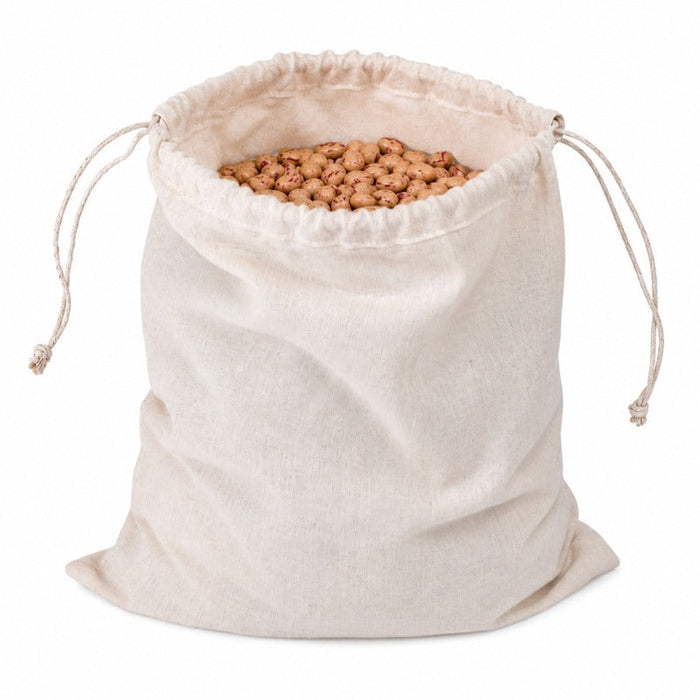 50pcs - 30x40cm - Sac en coton multiusage à fermeture en cordelette taille L