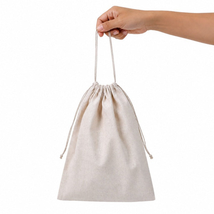 50pcs - 30x40cm - Sac en coton multiusage à fermeture en cordelette taille L