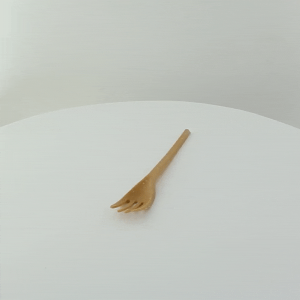 50pcs - Fourchette réutilisable bois composite - 18 cm
