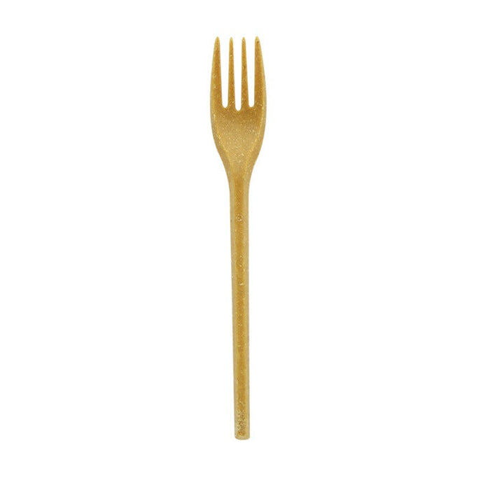 50pcs - Fourchette réutilisable bois composite - 18 cm