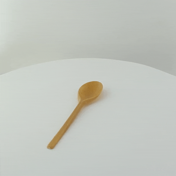 50pcs - Cuillère réutilisable bois composite - 18 cm