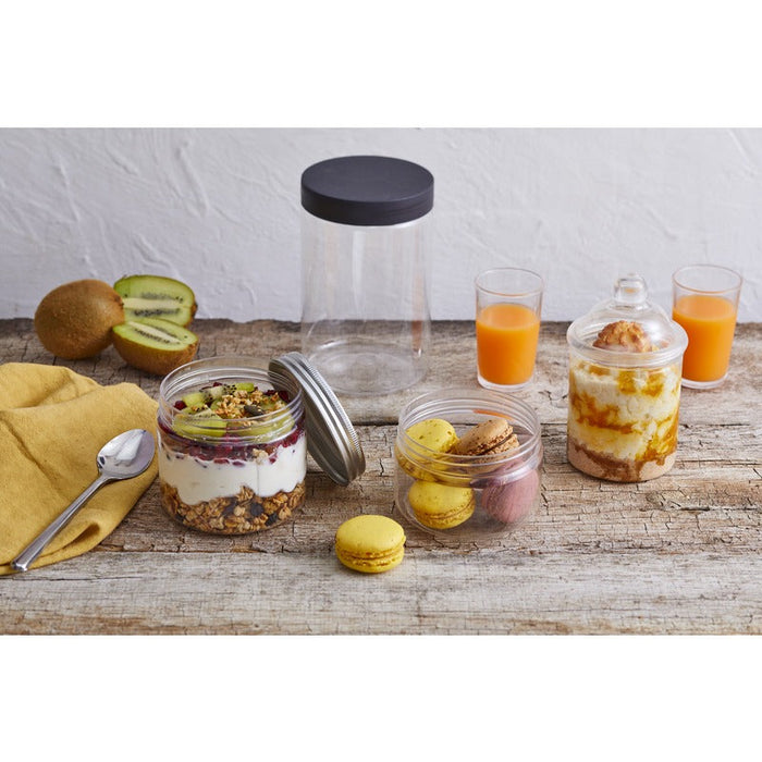 80pcs - 1000ml Ø8,9cm H16,7cm - Bokotwist réutilisable PET