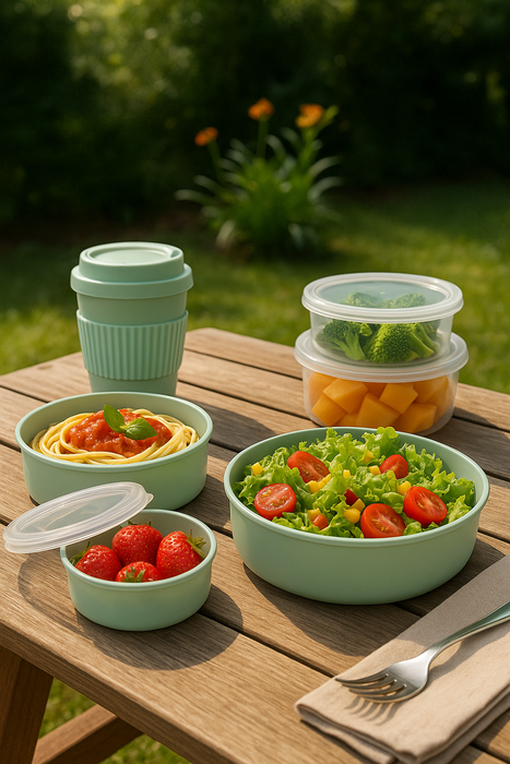 50pcs - Pot "Deli" rond en PP injecté transparent - 300 ml - Ø 11,7 cm - H 4 cm