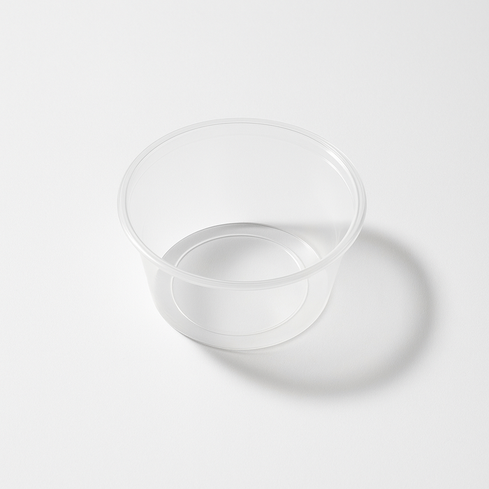 50pcs - Pot "Deli" rond en PP injecté transparent - 300 ml - Ø 11,7 cm - H 4 cm