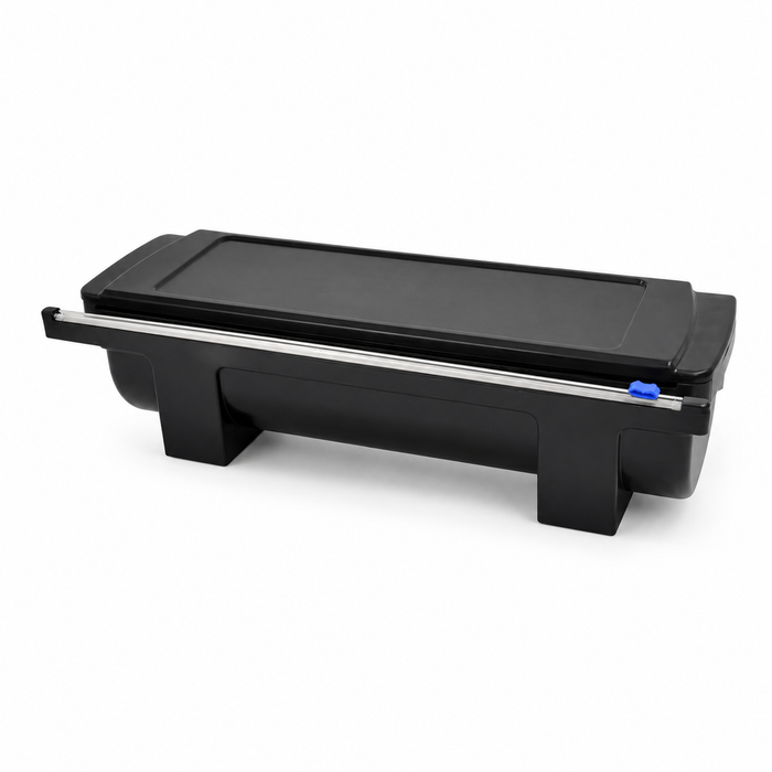 1pc - Dérouleur cutter noir pour film et aluminium 29-33 cm - 52,4 cm x 19,8 cm x 15,5 cm