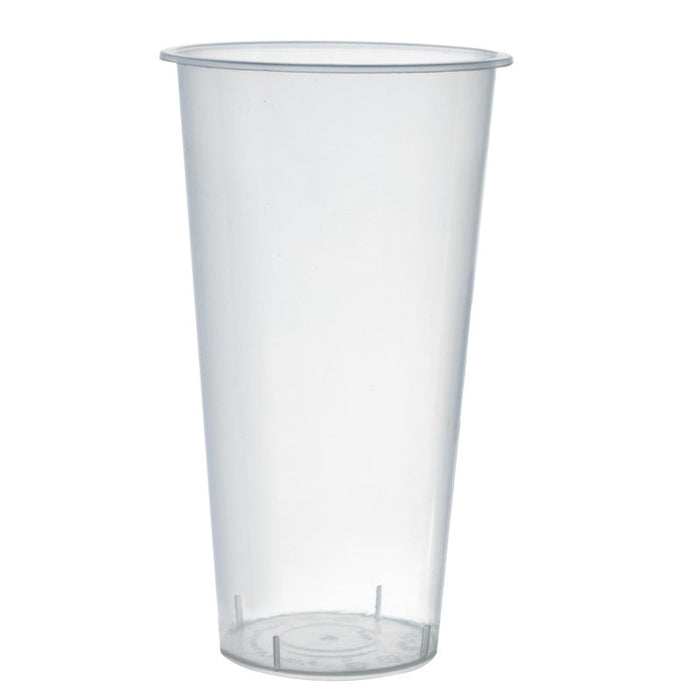 25pcs - Verre Bubble tea en PP injecté transparent - 580 ml - H 15,5 cm